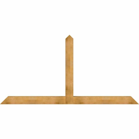 Ekena Millwork Portland Rough Sawn Timber Gable Bracket, Western Red Cedar, 108"W x 54"H x 6"D x 6"F, 12/12 Pitch GBW108X54X0606POR00RWR